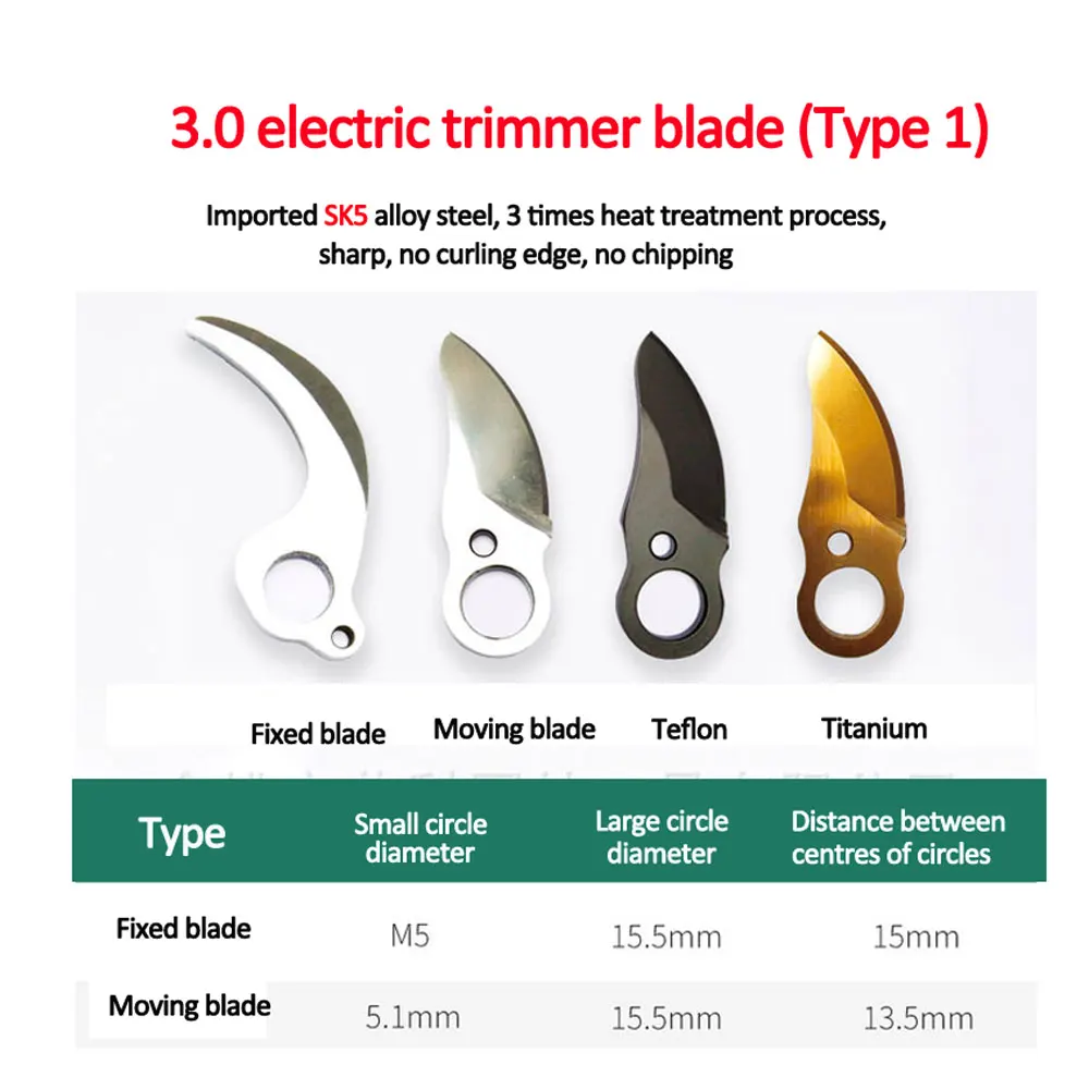 SK5 Pruning Shear Spare Blade Replaceable Blades for Brushless Electric Pruning Shears Rechargeable Garden Shears