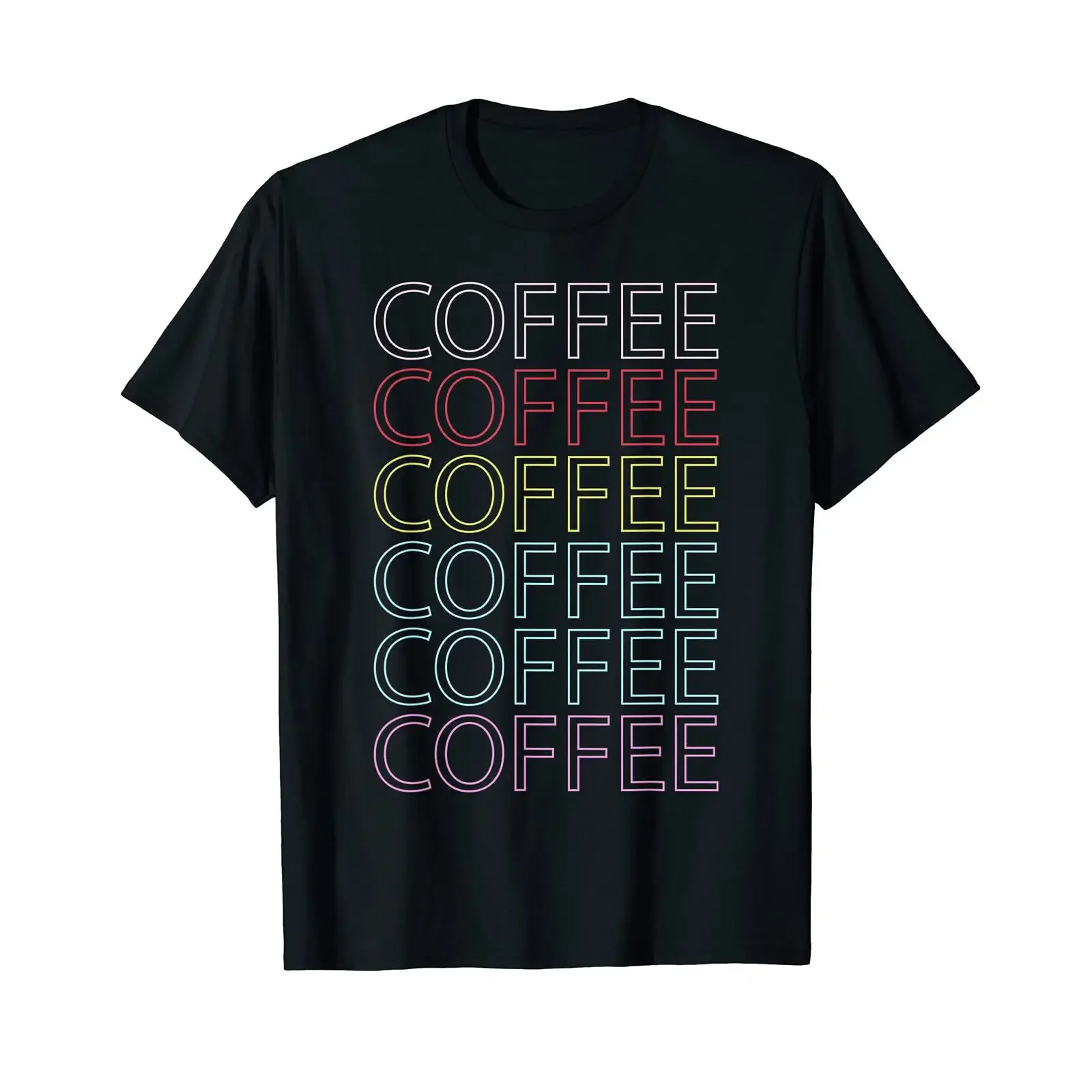Café vintage Amateur de T Shirt vintage Washed homme Stylish designer clothes Breathable fashion Casual Stretched Comfortable