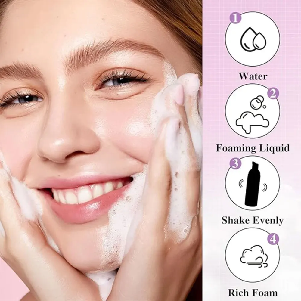 ขวดปั๊มโฟมพลาสติกเปล่า 10/30/60 ชิ้น ขนาด 30/60 มล. สำหรับเครื่องสำอาง ขวดแบ่งบรรจุภัณฑ์ น้ำยาฆ่าเชื้อแบบมูส ใช้ซ้ำได้ อุปกรณ์ดูแลผิว