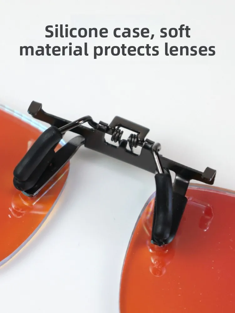 

Color Blindn Correction Clip-On Glasses ex Framel Resin Non-Spherical Lens Red een Color Blindn Spectacles