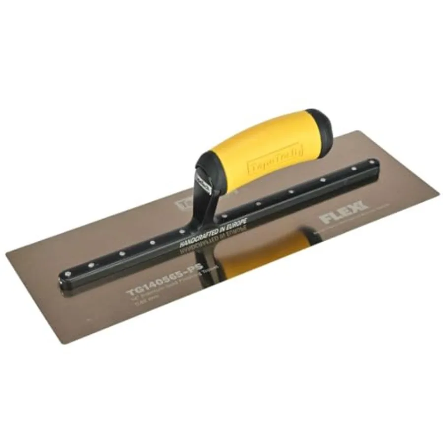 

TapeTech 14" x 5" Gold Stainless Steel Finishing Trowel