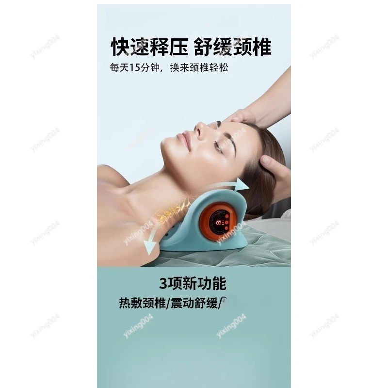 Electric Neck Shoulder Massage Pillow Kneading Massager for Home Car Use