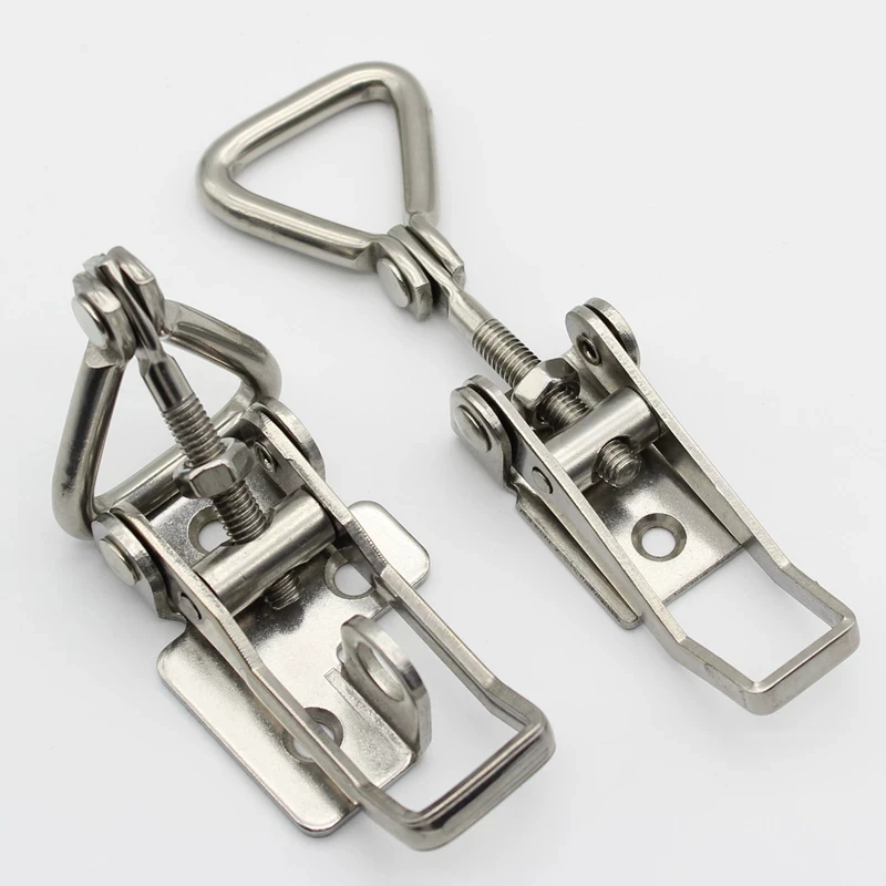 1PCS 304 Stainless Steel Toolbox Equipment Box Buckle Fixing Wood Box Hardware Accessory Durable Buckle For Storage Boxes