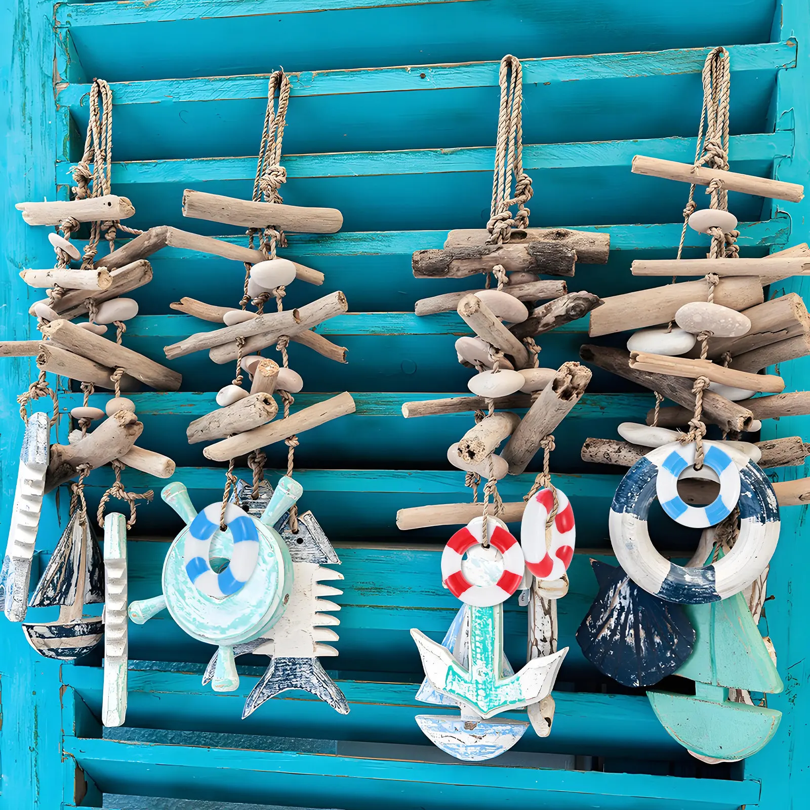 

10Pcs Lifebuoy-Shaped Resin Decorations Lightweight Nautical Mini Decor for Home Party Mediterranean Theme Micro Landscape Swim