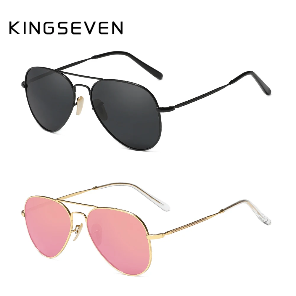 

Мужские солнцезащ. Очки в стиле ретро KINGSEVEN, черно-золотистые солнцезащитные очки в стиле ретро с поляризованными линзами класса защиты уф400, подходящими для вождения и отдыха, лето
