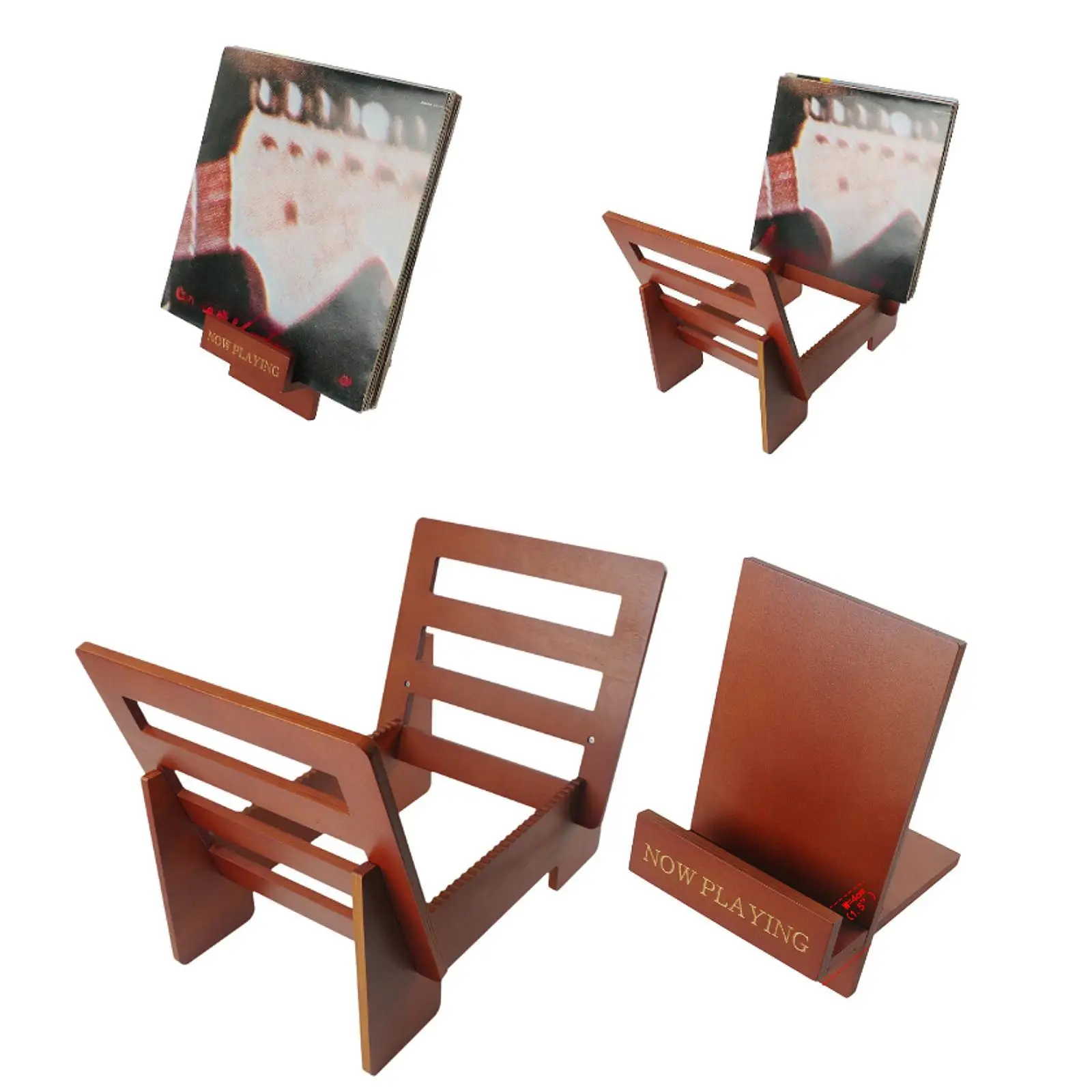Vinyl Record Display Stand Sturdy Vinyl Record Accessories Vinyl Record Holder Records Storage Organizer for Albums Vinyl Record