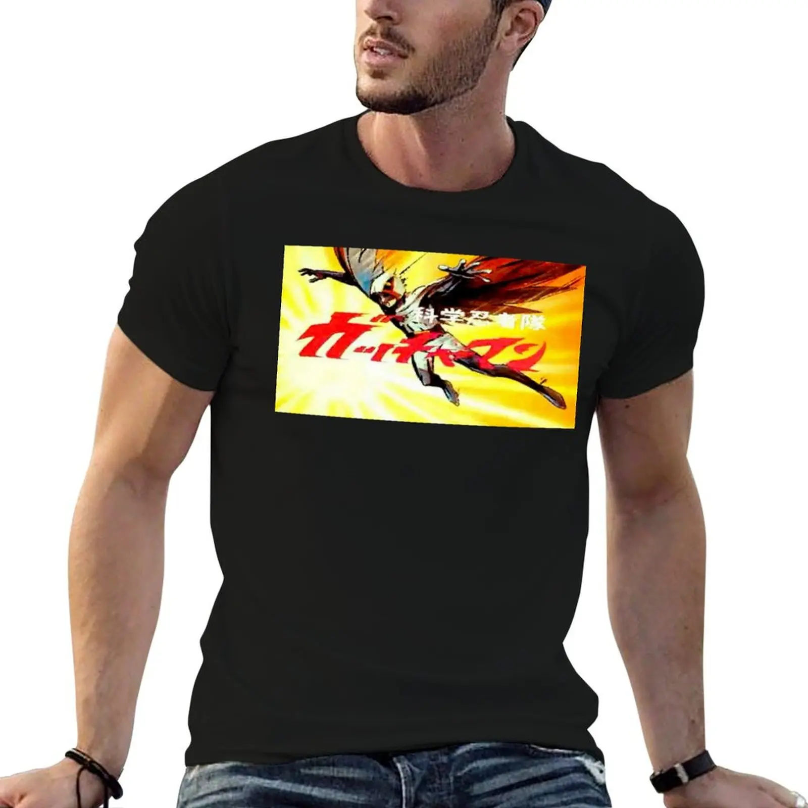 

designer tshirt T-Shirt anime man Title t Gatchaman shirt
