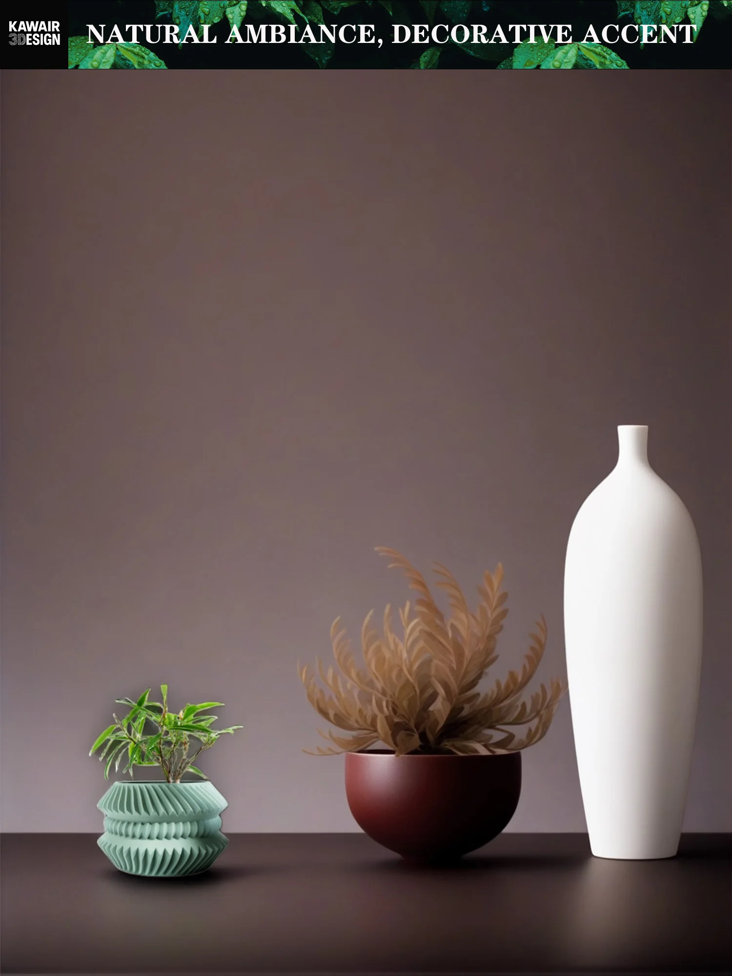 إناء زهور مطبوع ثلاثي الأبعاد قابل للتحلل قابل للتحلل ثلاثي الأبعاد بملمس مربع الشكل مربع الخط ديكور منزلي حديث وصديق للبيئة #4