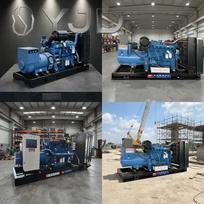 YJD Cheap Hot Sale Diesel Generator 20kW 30kVA 50kW 100kW Powered by Yuchai Diesel Engine 300kW 350kW 400KW 450KW