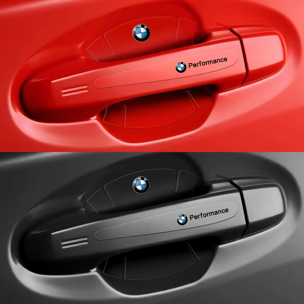 8pcs Transparent Car Door Handle Protector Stickers Protection Film For BMW E46 E90 E60 F10 F30 E39 E36 F20 E87 G30 M3 M5 M6 F01