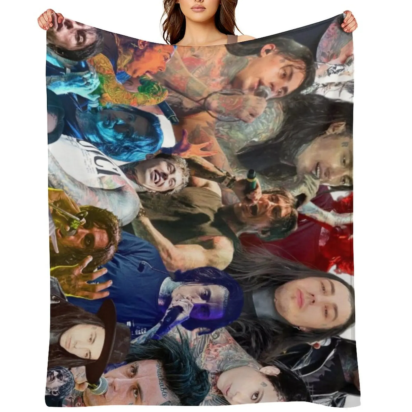 

ronnie radke photo collage Throw Blanket Flannels Custom valentine gift ideas christmas decoration Blankets