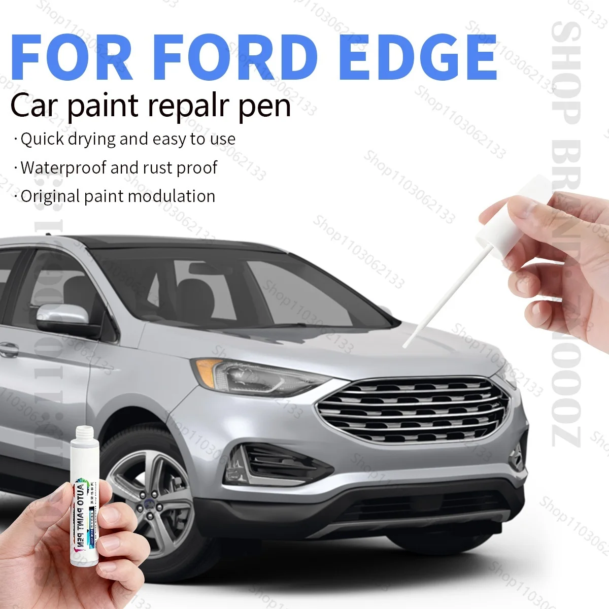 

Ручка для ремонта автомобильной краски, аксессуары для ремонта царапин для Ford Edge Black UM White AZ Blue B3 Grey M7 Silver JS Green L9 Red D4