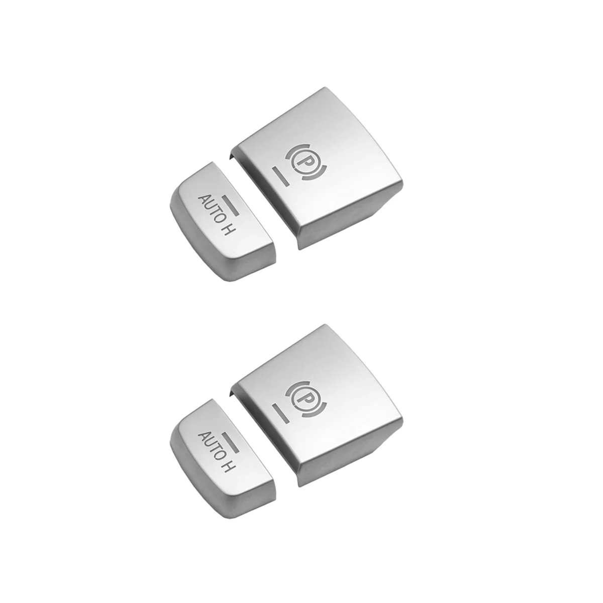 2 PCS ABS Chrome Electronic Hand Brake P Button Decoration Cover for BMW F10 F07 F01 X3 F25 X4 F26 F11 F06 X5 F15 X6 F16