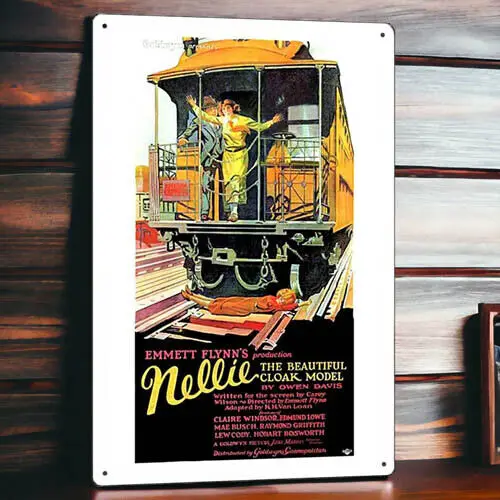 Nellie, the Beautiful Cloak Model Metal Movie Poster Tin Sign Plaque Film 8