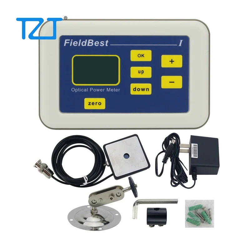 TZT 10uW-200mW Optical Power Meter Laser Power Meter Full Wavelength High Accuracy Resolution 10uW