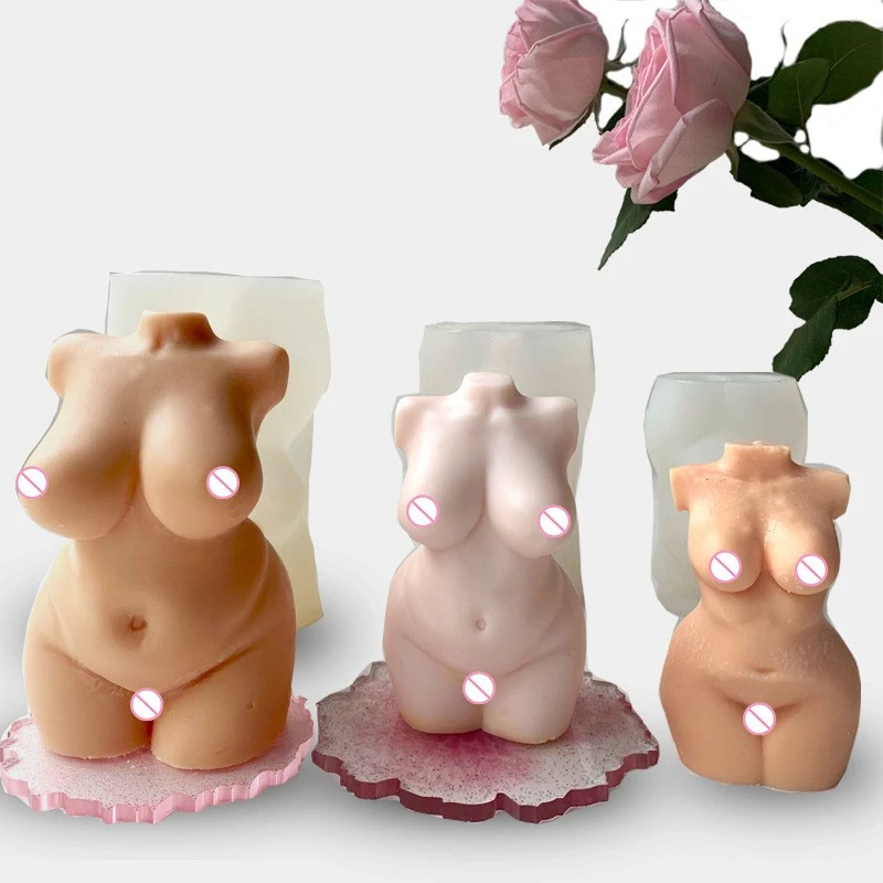 

DIY Silicon Mannequin 3D Stereoscopic Big Butt Women's Candle Silicone Fragrant Candle Mold