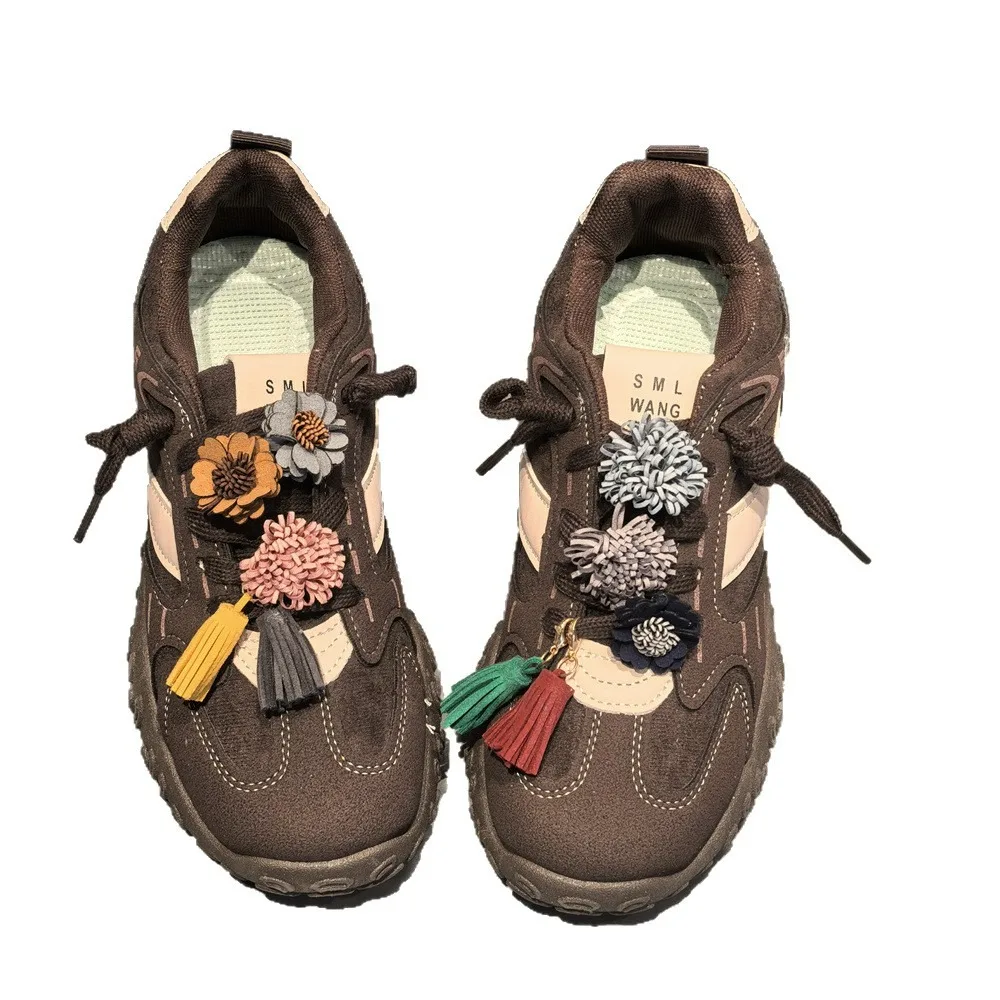 Maillard Quaste Anhänger Schuh Charms Leder Blume Schnürsenkel Schnalle Sport Schuh Dekoration Zubehör – Detail 5