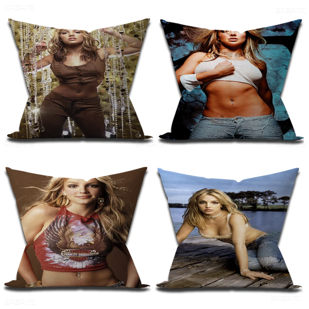 Singer Britney Spears Decorative Room Aesthetics Pillow Case Home Decor Bedroom Sofa Bed Couch Pillow Cover 45x45