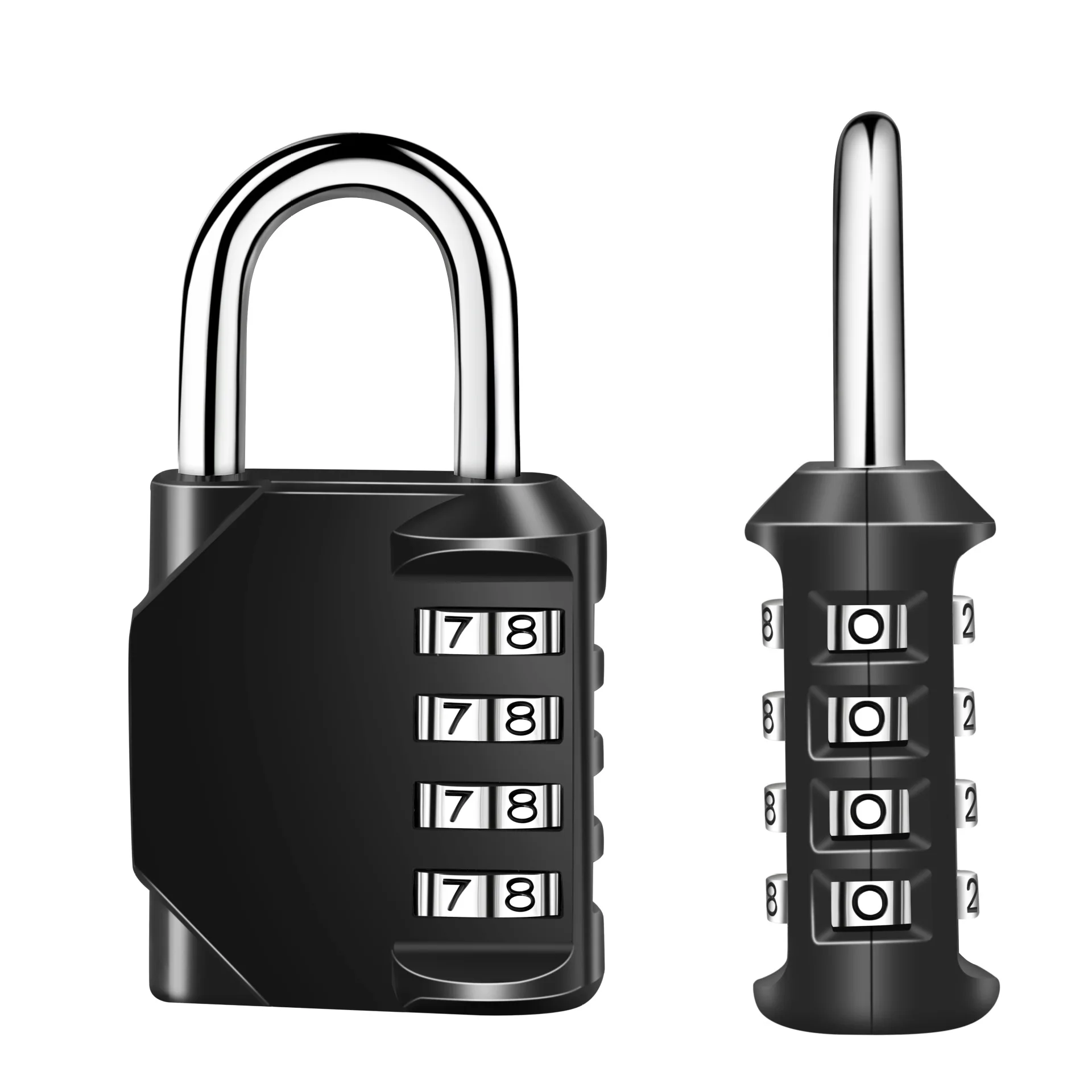 4 Digit Dial Combination Code Number Lock Padlock For Luggage Zipper Bag Backpack Handbag Suitcase Drawer Anti-Theft Locks