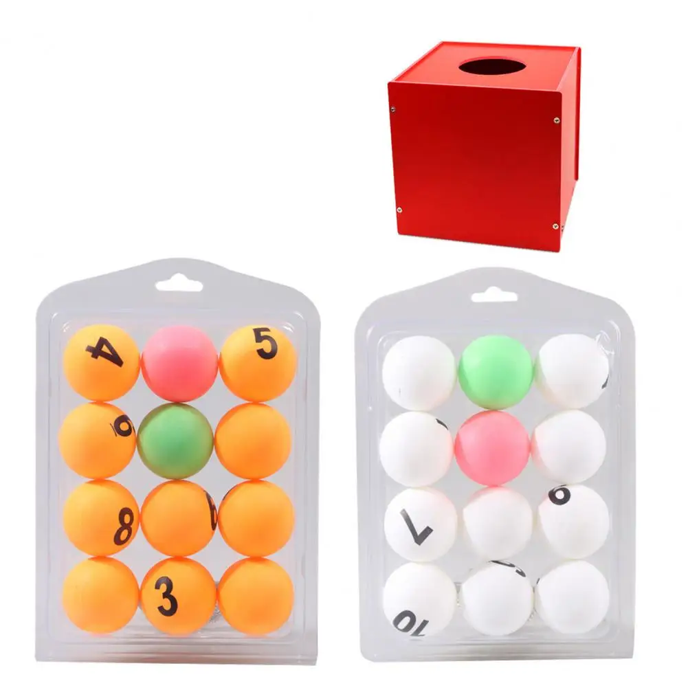 12Pcs/Box Ping-Pong Ball Ball Training Table Tennis Mixed Colors Match Training Table Tennis Ball Colorful Ping Pong Balls