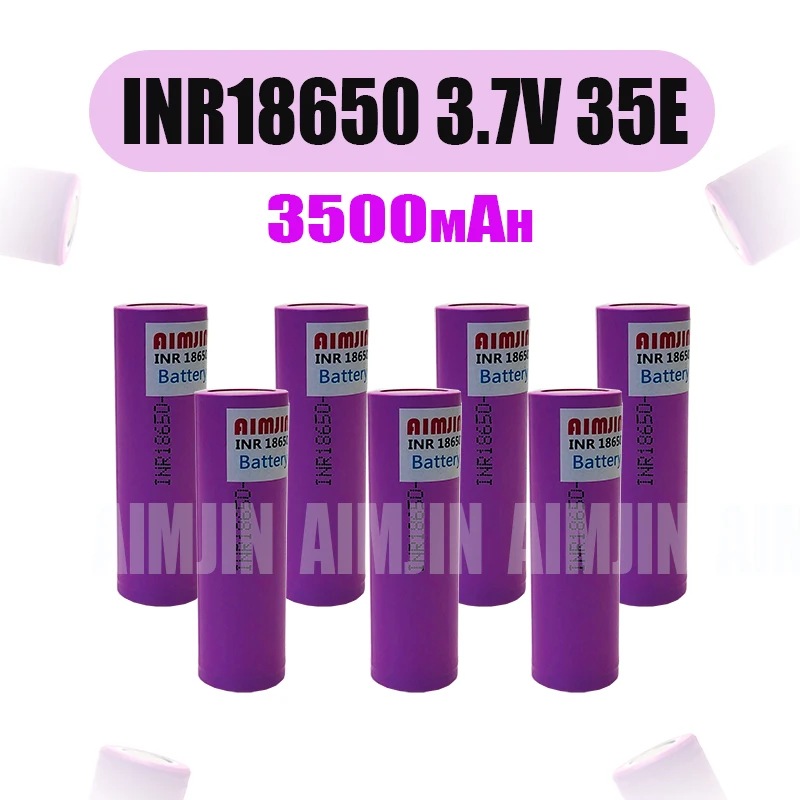 

3.7V 3500mah 18650 Battery For Samsung 35E INR 18650 20A Lithium Lon Battery Replacement External Battery+Charger