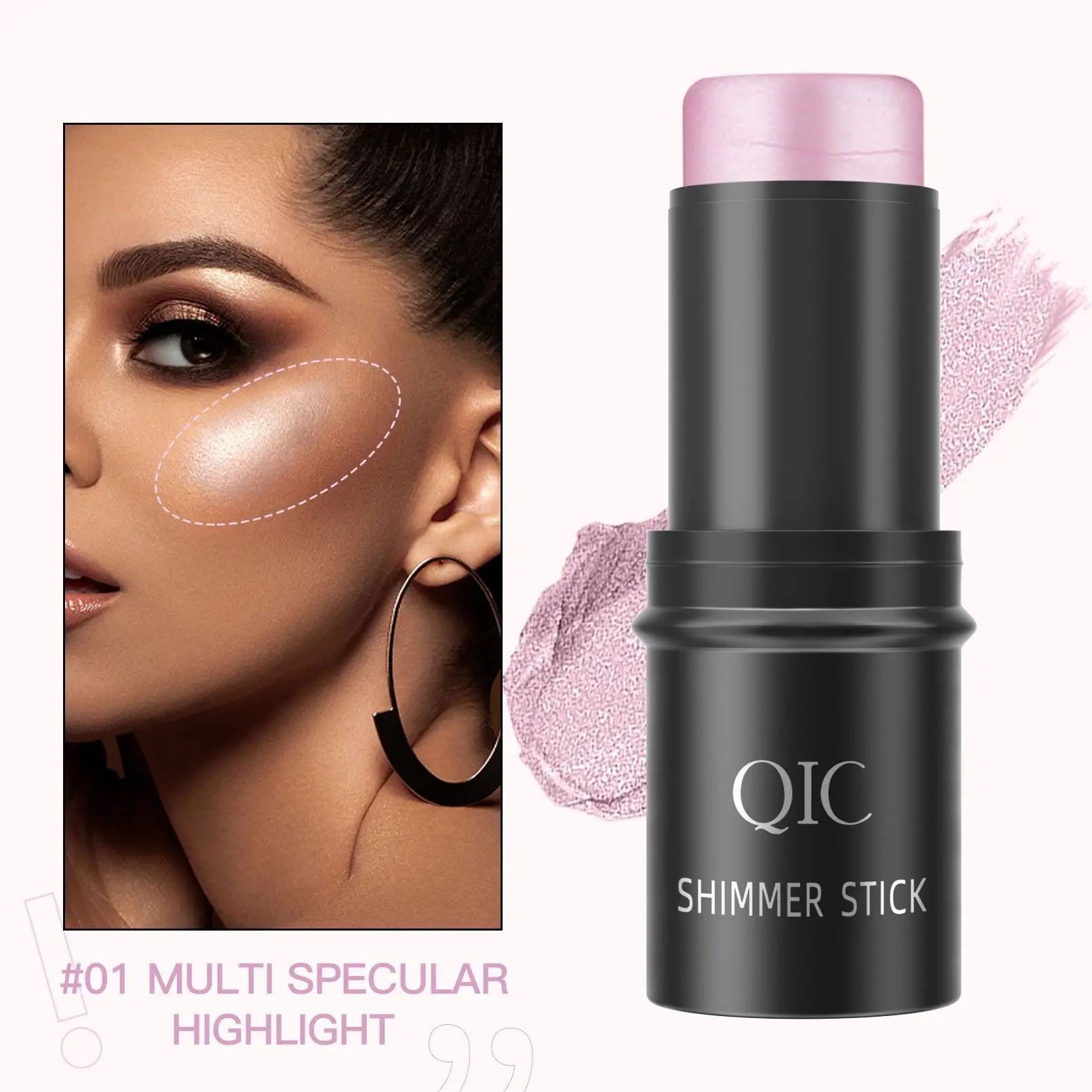 1Pc Concealer Stick Gezichts Highlight Shadow Reparatie Stick Concealer Hydraterende Blush Cream Make-Up Voor Face Contouren Cosmetica