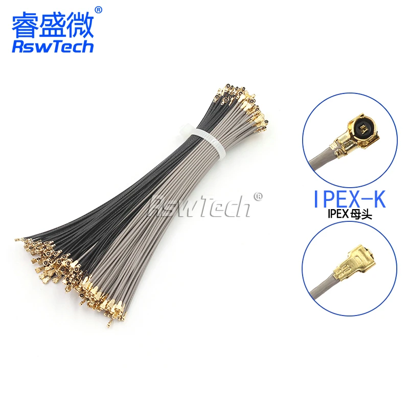 5PCS RF Antena UFL Seat female Plug to u.fl / RF Antena UFL Seat Female Jack IPEX4 MHF4 Wire Connector rf0.81 Jumper Cable