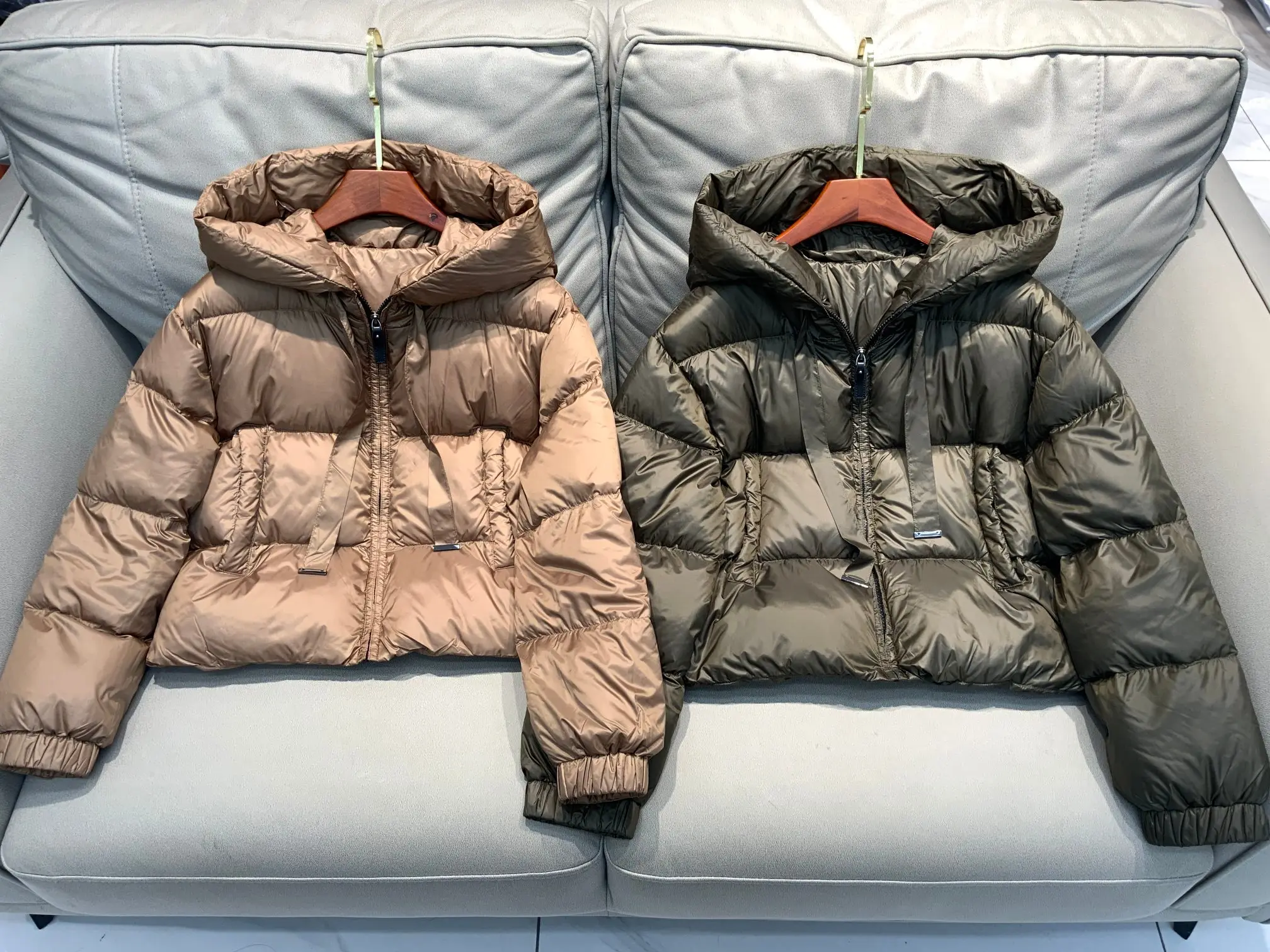 

Autumn Winter New Arrival Women's down Jacket with Hood Goose down Warm Long Sleeve Zipper Closure Regular Fit Commute Style