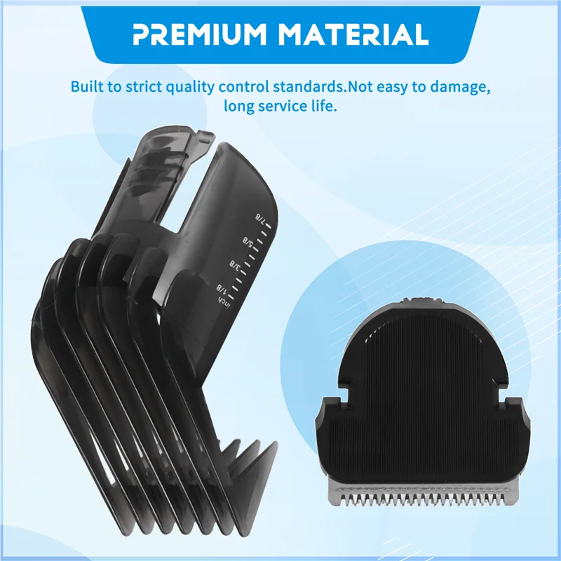 M04K 2Pcs/Set HAIR CLIPPER COMB + Hair Trimmer Cutter For  QC5120 QC5125 QC5130 QC5135 QC5115 QC5105