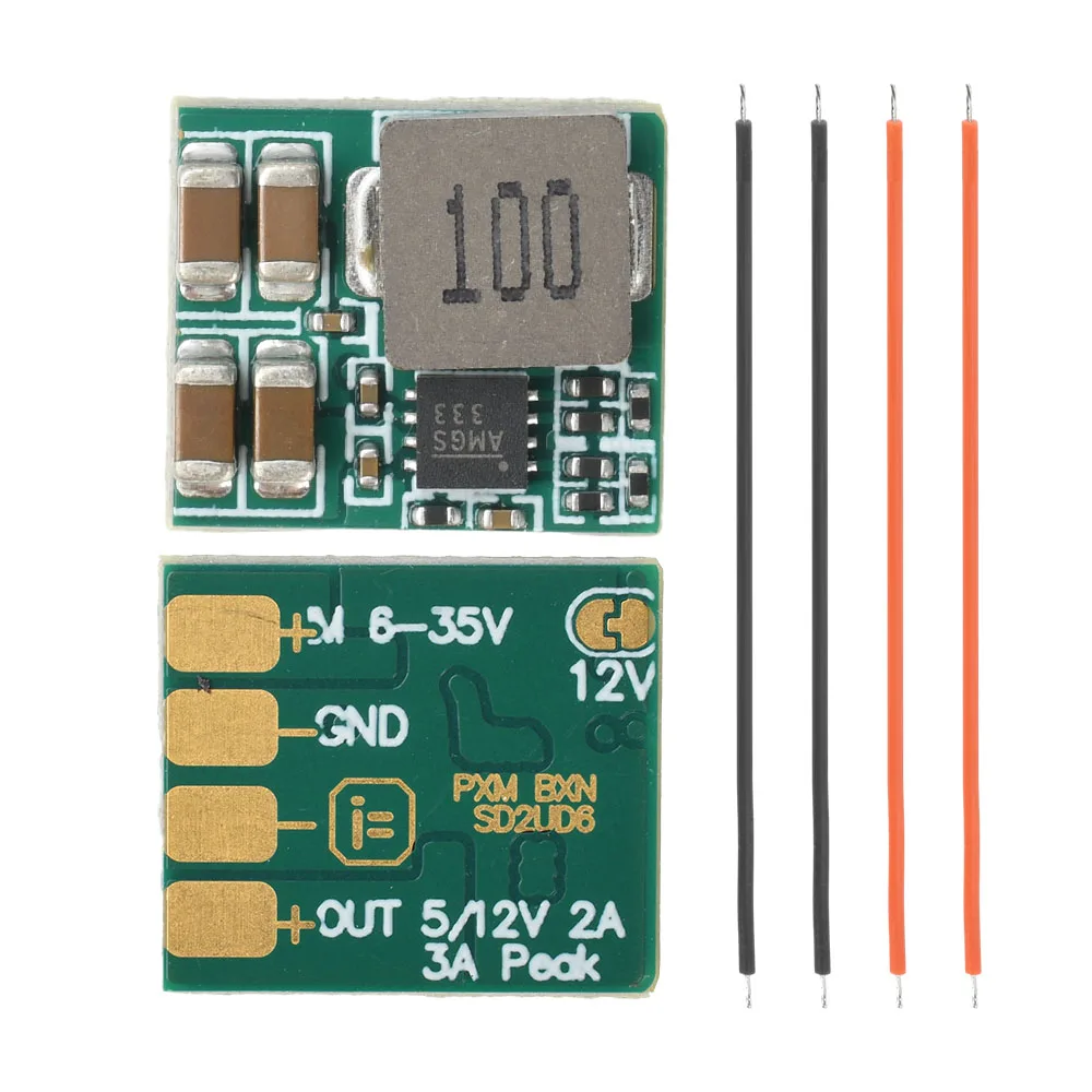 Module régulateur de tension Mirco 2-8S BEC DC 6-35V à 5V/2A 12V/3A, Module abaisseur pour Drone de course RC FPV