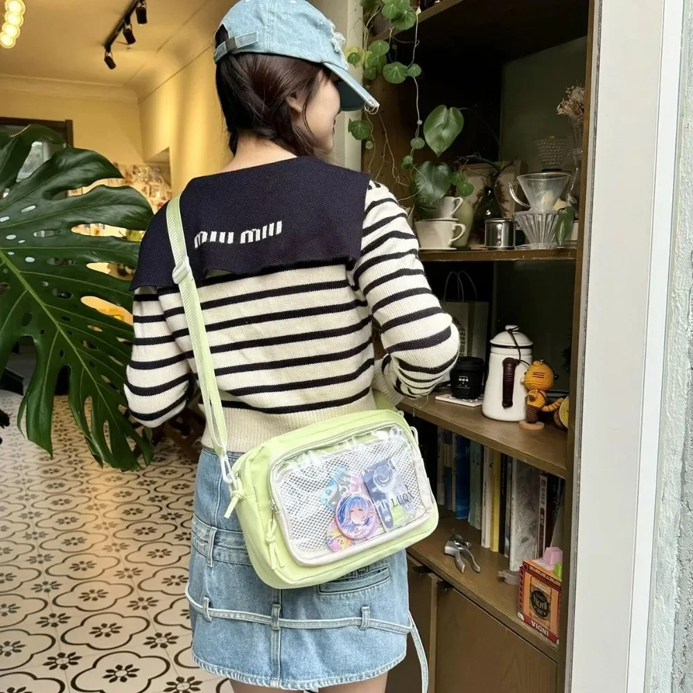 Neue Y2K Mini Anime Ita Tasche Tragbare Outdoor Kleine Umhängetasche Niedliche Mädchen Transparente Schultertasche Otaku DIY Comic Display Tasche – Detail 3