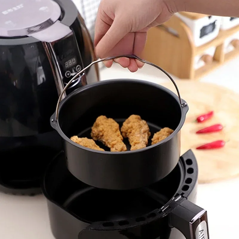6/7/8inchAir Fryer Baking Mould Non-Stick Baking Basket Round for Oven AirFryer Baking Roasting Kitchen Accessories Dropshipping