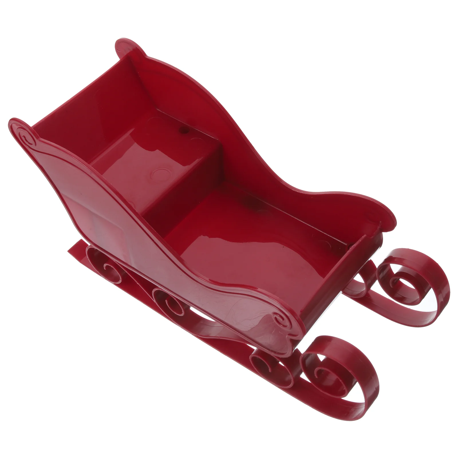 

Christmas Sleigh Miniature Sled Pendant Plastic Adornment Gifts Desktop Model DIY Decoration Presents Ornament Decorate Theme
