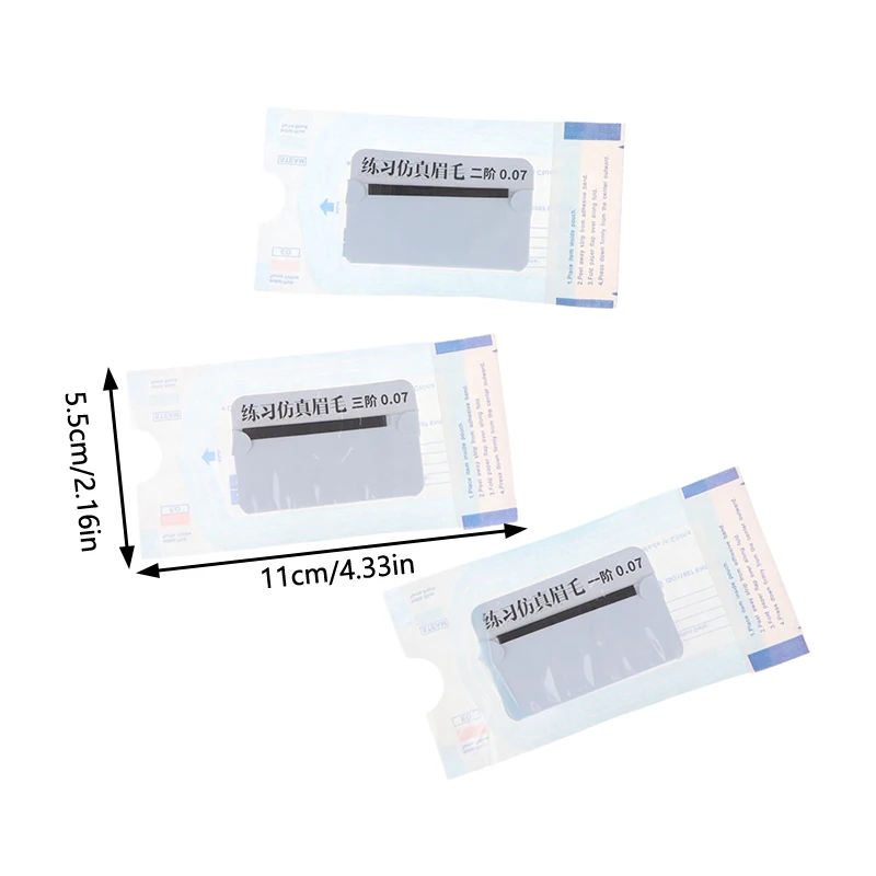 2 bolsas auténticas cejas reales AI Master Practice pelo de cejas clonadas nativas sin folículos capilares para practicar principiantes