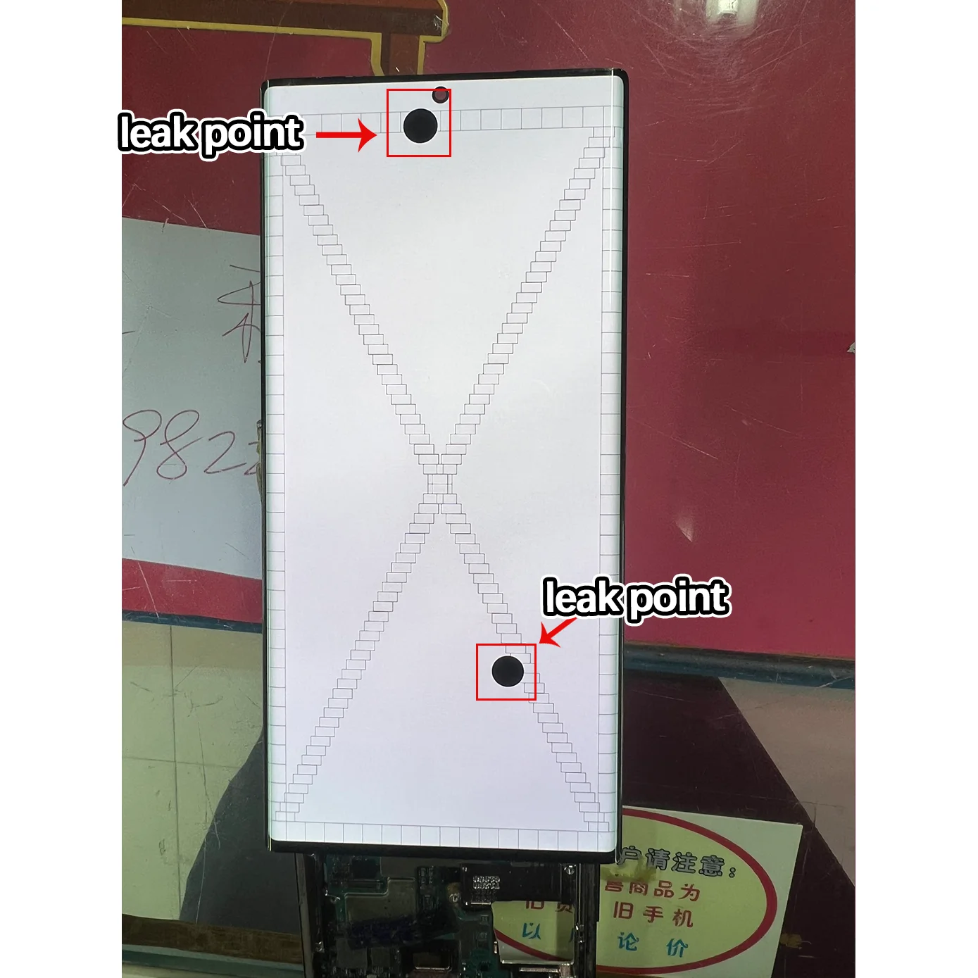 With Dot Line LCD For Samsung Note 20 Ultra N985 N986F N986B LCD Display Touch Screen With Defects Screen Replace