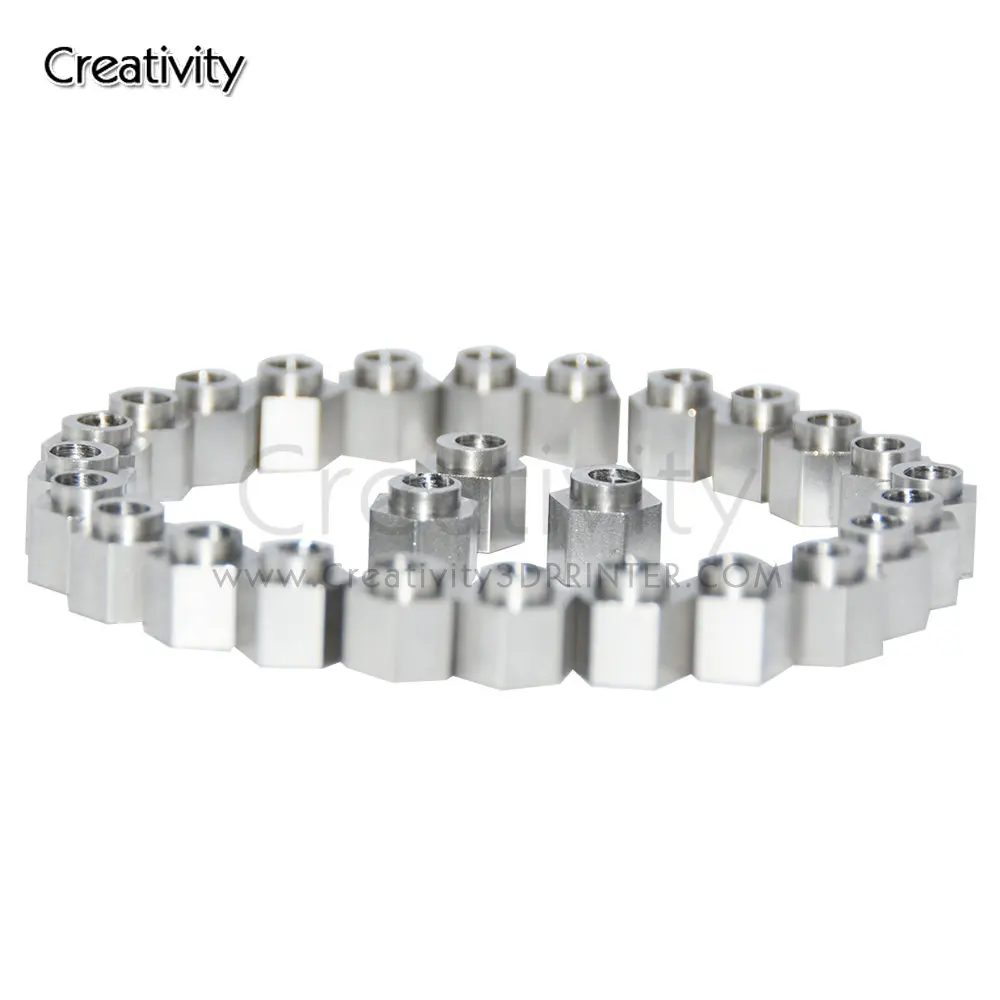 10/20/100PCS 3D printer Eccentric Spacer V Wheel Eccentric Column Isolation Screw Nut V Slot Stainless Steel Bore 5MM