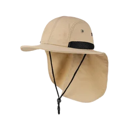 Fishing Hat with Neck Flap and UPF 50+ Sun Protection Brim Bucket Sun Hat Cap for Men and Women