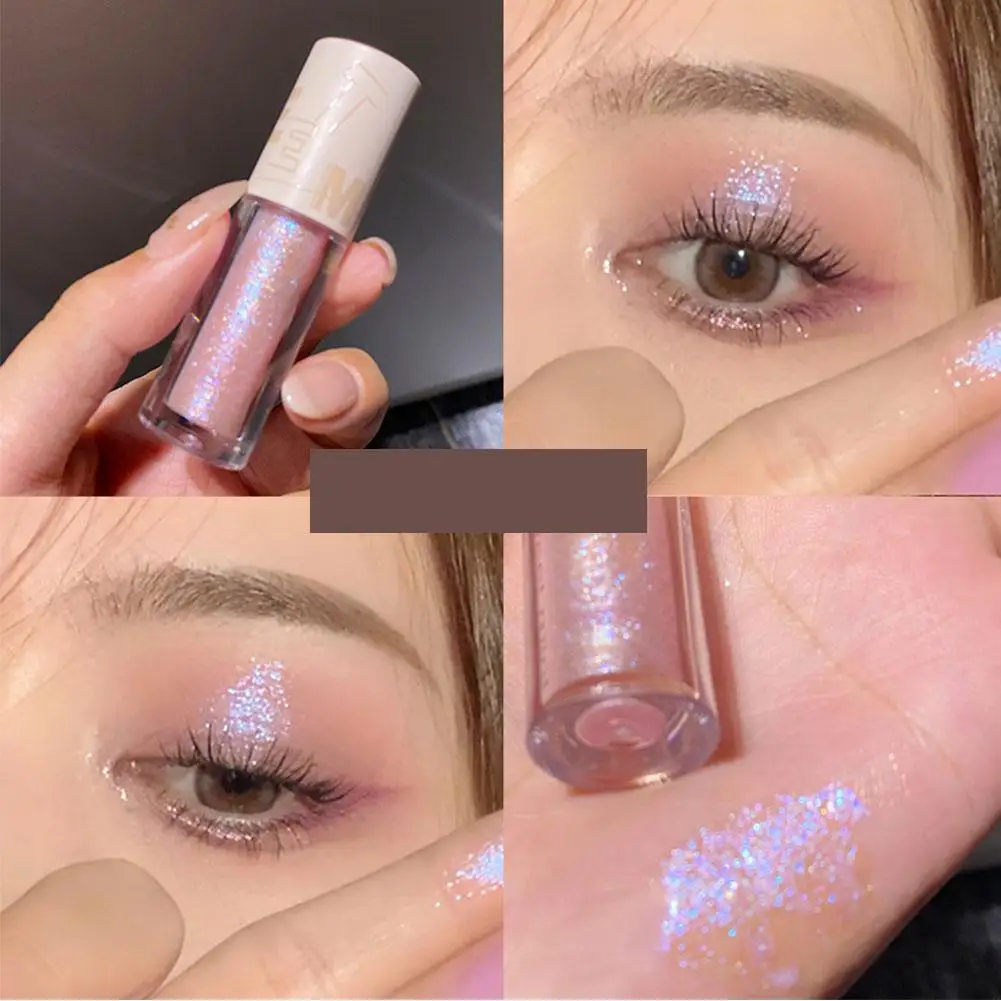 Süße Minze flüssige Lidschatten Glitter Lidschatten Perle Make-up cremige Reparatur Glitter Gesicht Kontur Lidschatten aufhellen wasserdicht b2v5