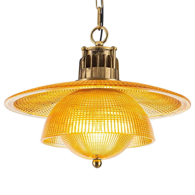 Industrial style retro nostalgic glass chandelier restaurant cafe dining table chandelier