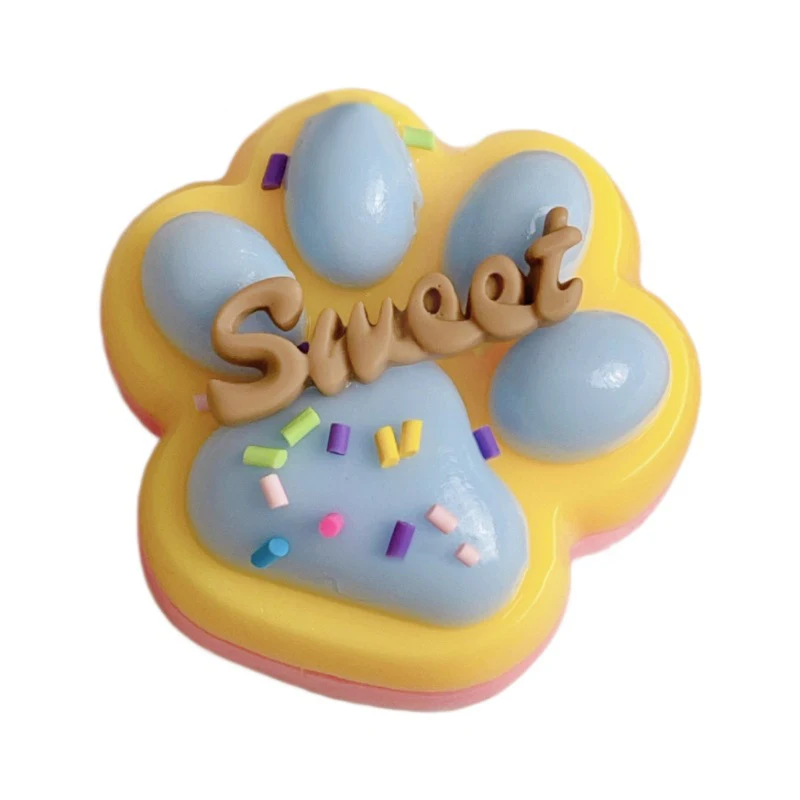 Cute Tri Colored Letter Cat Paw Squeeze Toys TPR Slow Rebound Decompression Stress Relief Toy Squishy Fidget Toy