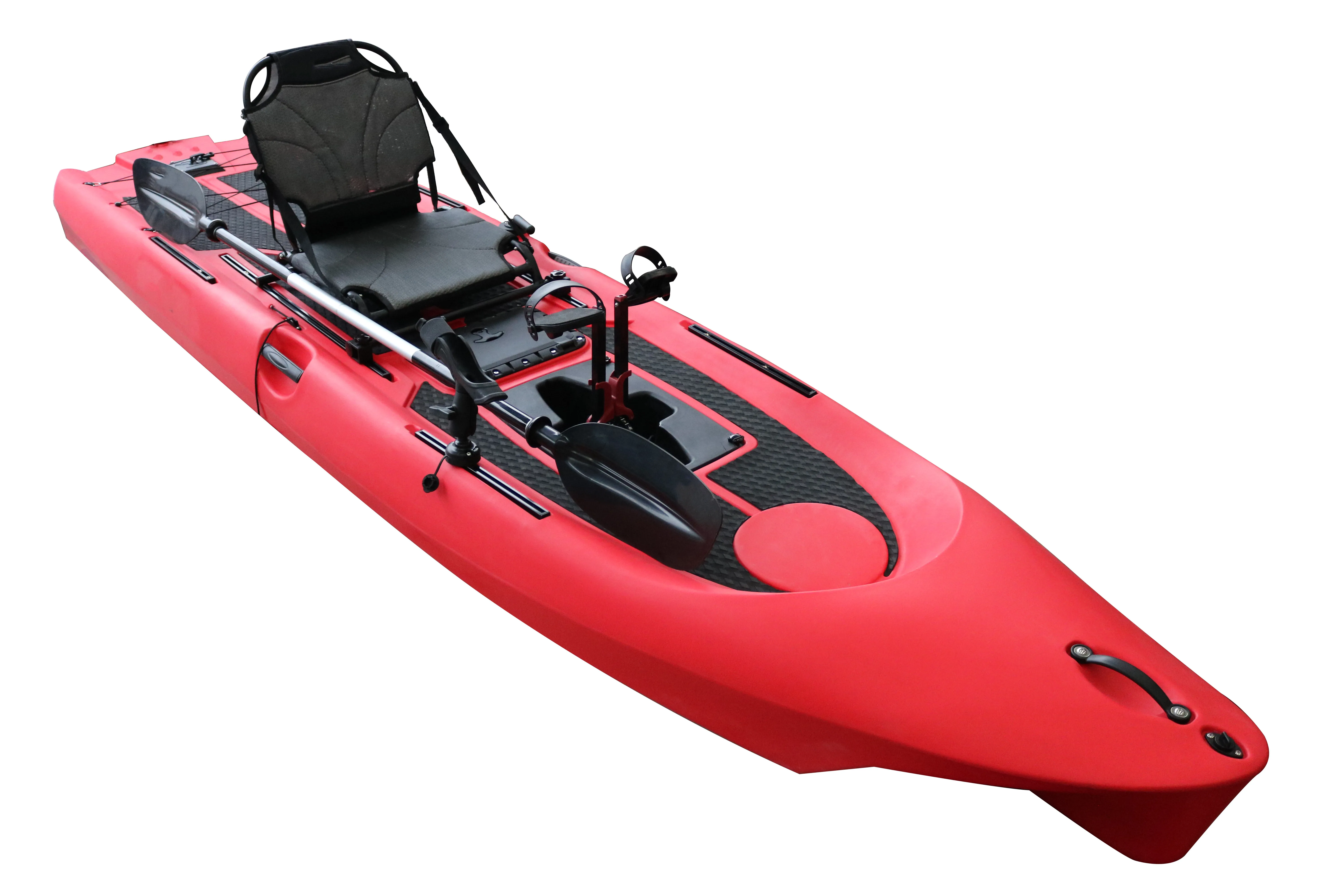 Materiale di alta qualità Impermeabile antiscivolo 12 piedi SUP Sit on Top Kayak da pesca con pedali