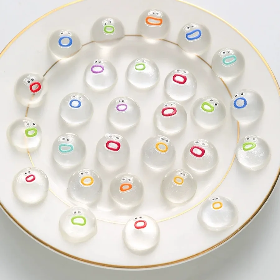 Transparent Mini Face Squeeze Stress Ball, Soft Mud Texture Pocket Ornament for Daily Office Relax Decor Accessory