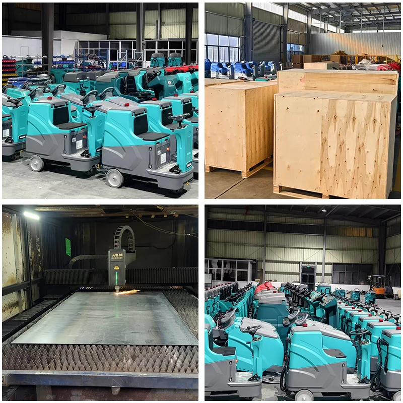 Commercial Electric Ride-on Floor Scrubber High Efficiency 3-Hour Working Time Large Water Tank for Burnishing