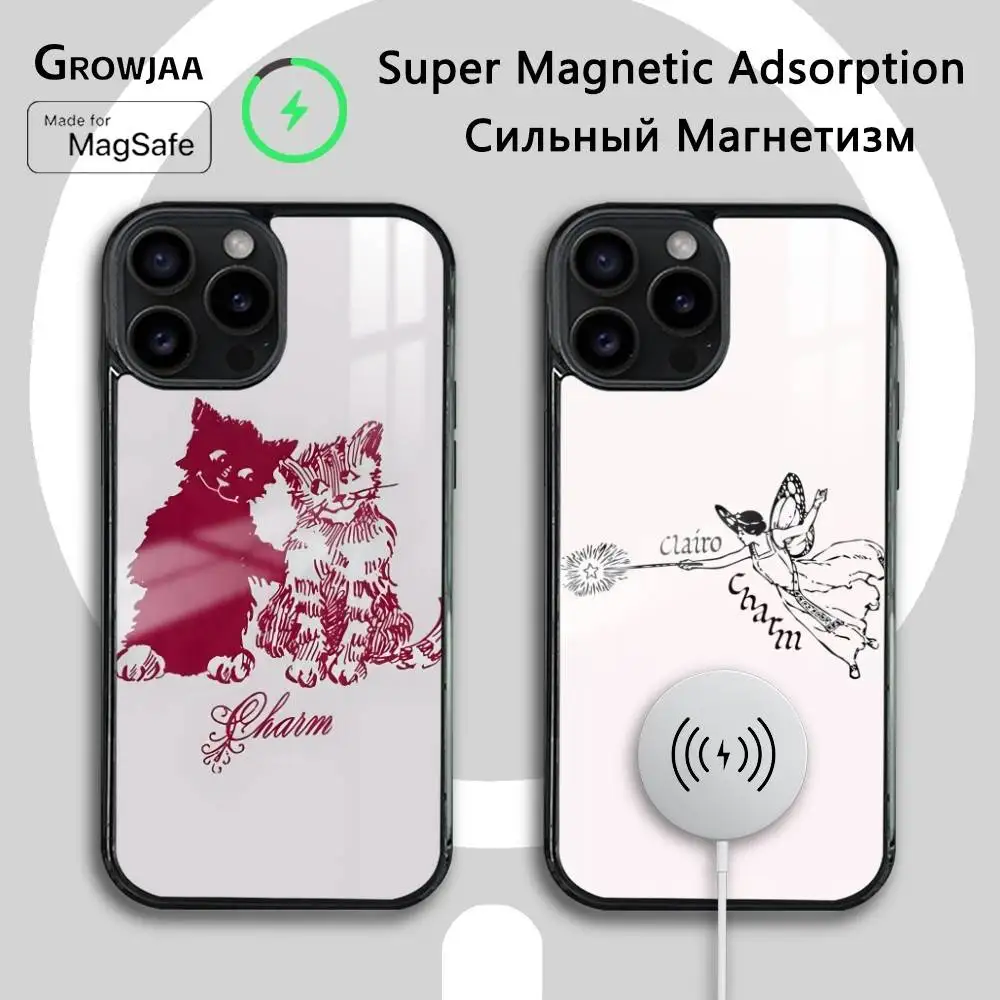 

Singer Clairo Charm Phone Case For iPhone 16 15 14 13 12 11 Pro Max Plus Mini Wireless Charging Magnetic Hard Shell