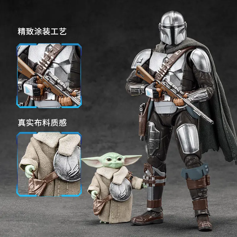 zd-toys-star-wars-mandalorian-and-grogu-articulated-action-figure-fine-painted-real-fabric-collectible-model-gift-for-adult