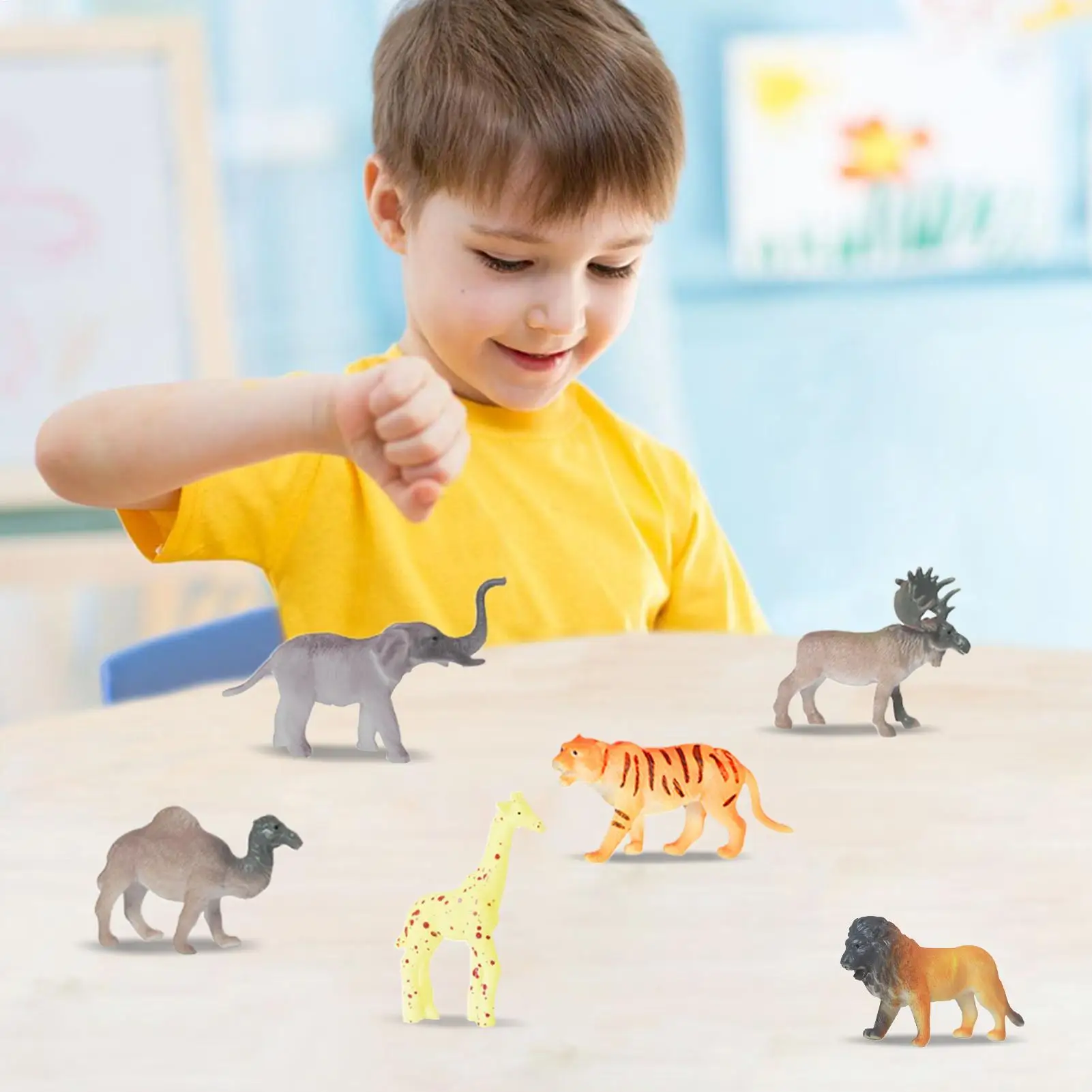 Farbwechselnde Tiere, 6-teiliges sensorisches Badespielzeug für Kinder, pädagogische sensorische Spiele, Partygeschenke für Kinder, Spielen, Badewanne, Dusche