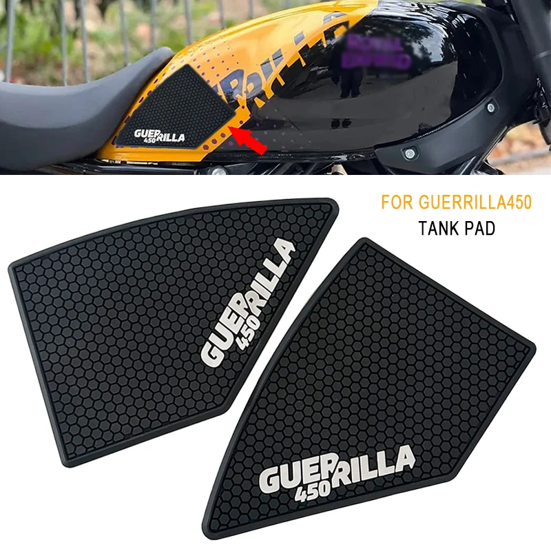 

Guerrilla450 Боковая накладка на топливный бак, защитные накладки на бак, наклейки, наколенники, тяговая накладка для Guerrilla 450 2024 2025-