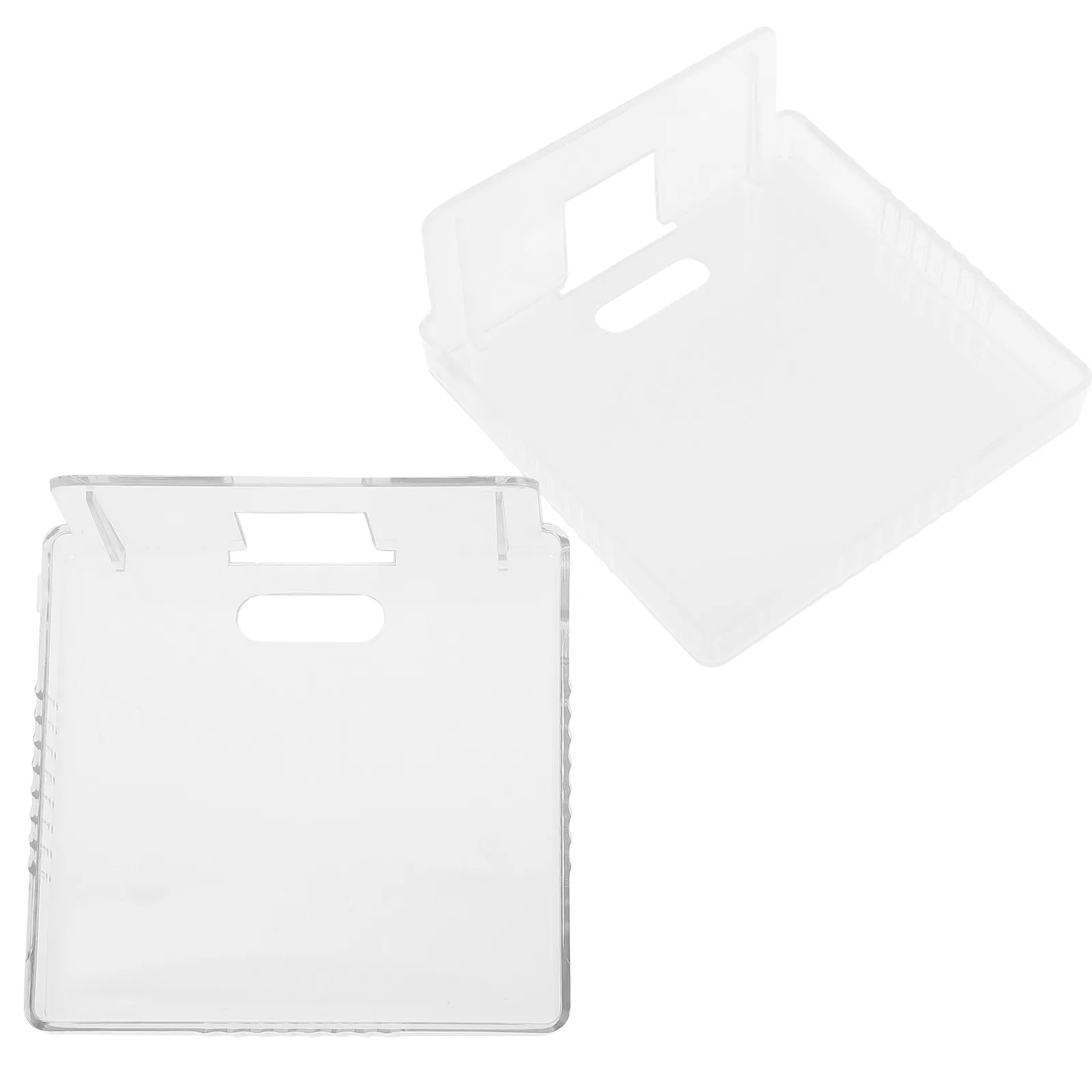 2Pcs Transparent Adhesive Wall Shelf for Security Camera Monitor Router No Drill Mount Small Sturdy Shelf for Bedroom
