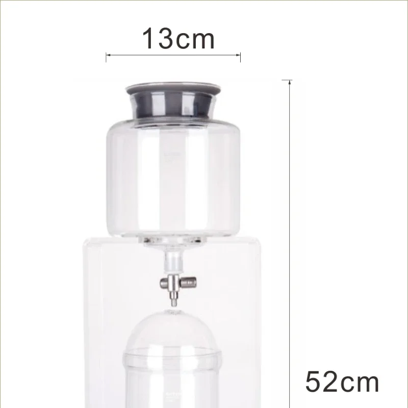 Acrylic Double Valve Ice Drop Coffee Pot Cold Extract Fruit Tea Pot Ice Brewing Coffee Ice Drop Pot