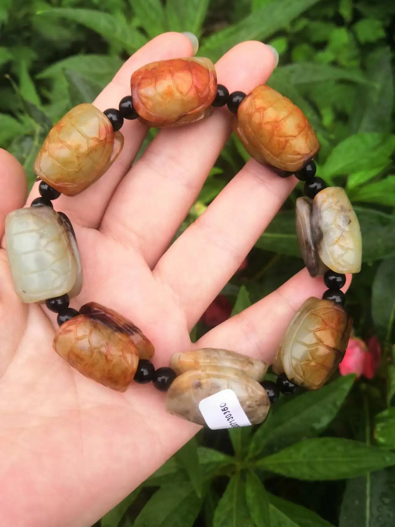 high quality authentication Hetian Jade Bracelet Pure handmade carving Tortoise  men women jade gift Jewelry Accessories